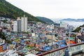 Scenic landscape of Gamcheon Culture Village in Saha District, Busan, South Korea