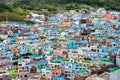 Scenic landscape of Gamcheon Culture Village in Saha District, Busan, South Korea