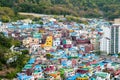 Scenic landscape of Gamcheon Culture Village in Saha District, Busan, South Korea