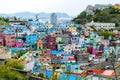 Scenic landscape of Gamcheon Culture Village in Saha District, Busan, South Korea