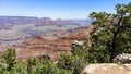 Scenic landscape of the Grand Canyon from the south rim Royalty Free Stock Photo