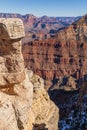 Scenic Grand Canyon South Rim Rugged Landscape Royalty Free Stock Photo