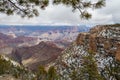 Grand Canyon South Rim in Winter Scenic Royalty Free Stock Photo