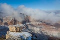 Scenic Grand Canyon Landscape in Winter Royalty Free Stock Photo