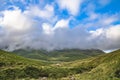 Scenic landscape in Iraty mountains in summertime, basque country, france