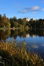 Scenic Landscape from Lake Valkeinen, Kuopio Finland during Early Fall / Autumn Royalty Free Stock Photo