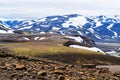 Scenic landscape at Landmannalaugar in highland Royalty Free Stock Photo