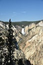 Lower waterfalls at Yellowstone National Park Royalty Free Stock Photo