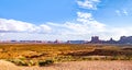 scenic landscape at monument valley