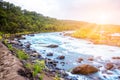 Scenic landscape with mountain river