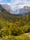 Yosemite Valley Mountains, US National Parks Royalty Free Stock Photo