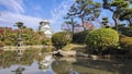 Scenic landscape of Osaka Castle Park Royalty Free Stock Photo