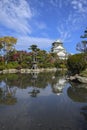 Scenic landscape of Osaka Castle Park Royalty Free Stock Photo