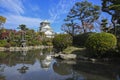 Scenic landscape of Osaka Castle Park Royalty Free Stock Photo