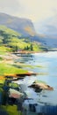 Scenic Landscape Painting By Adam Laxman: Scottish Style With Whistlerian Influence