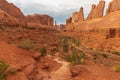 Scenic Park Avenue Arches National Park Utah Royalty Free Stock Photo