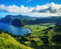 scenic landscape of Ponta Delgada Island.