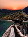 Scenic landscape of San Juan de Gaztelugatxe, Basque Country, Spain