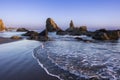 Scenic landscape of Sea stacks at Bandon beach, Oregon.