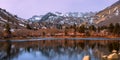 Scenic landscape of sierra mountains near Sabrina lake ,Bishop California Royalty Free Stock Photo