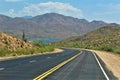 Bartlett Lake Reservoir, Maricopa County, State of Arizona, United States scenic landscape view