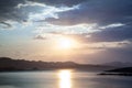 Scenic Landscape At Sunset In Blue, Lake Mead IN Nevada, USA