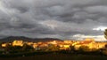 Scenic landscape at sunset, Florence Italy. Royalty Free Stock Photo