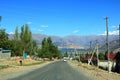 Scenic landscape of Tian Shan mountain range near Chimgan in Uzbekistan Royalty Free Stock Photo