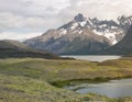 Scenic Landscape At Torres Del Paine National Park, Patagonia, Chile