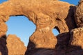 Turret Arch Arches National Park Utah Scenic Landscape Royalty Free Stock Photo