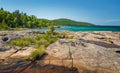 Scenic landscape view of Ancient Volcanic Rock Royalty Free Stock Photo