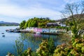 Harbour and colorful building in Potree, Isle Of Skye, Scotland Royalty Free Stock Photo