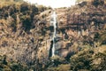 Scenic landscape view of Diyaluma falls in Badulla, Sri Lanka
