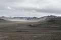 Scenic landscape view of empty Road against cloudy sky in Tibet plains