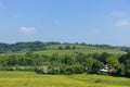 Scenic Landscape View of Grass Fields Royalty Free Stock Photo