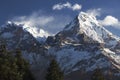 Annapurna Mountain Range Scenic Landscape Poon Hill Nepal Himalayas Royalty Free Stock Photo