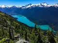 Mountains and Lakes view from Whistler Mountain