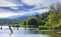 Whatcom lake in Washington state Royalty Free Stock Photo