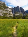 Yosemite Valley Mountains Falls, US National Parks Royalty Free Stock Photo