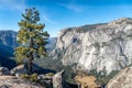 Scenic landscape of Yosemite Granite Cliff Royalty Free Stock Photo