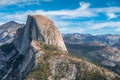 Scenic landscape of Yosemite& x27;s Half Dome Royalty Free Stock Photo