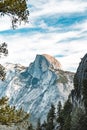 Scenic landscape of Yosemite's Half Dome