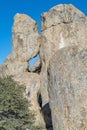 Scenic lanscape at  the city of Rocks state park in New Mexico Royalty Free Stock Photo