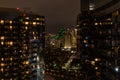 Scenic long exposure night downtown San Diego vista at night, California