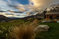 Scenic long exposure shot of New Zealand farmland