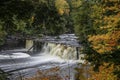 Scenic Manabezho water falls in Michigan upper peninsula Royalty Free Stock Photo