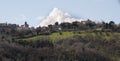 Scenic Marches landscape colbordolo village Italy