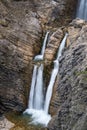 Scenic Martuljek waterfall in Triglav national park in Julian Alps in Slovenia