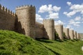 Scenic medieval city walls of Avila Royalty Free Stock Photo