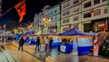 Scenic MG marg at night, Gangtok, Sikkim, India Royalty Free Stock Photo